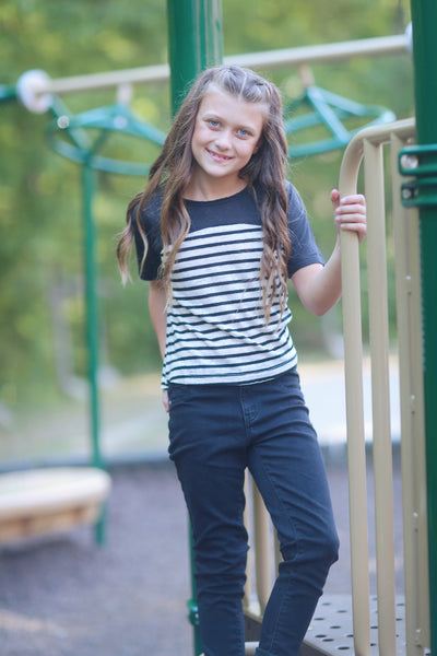 Black & White Striped Tee