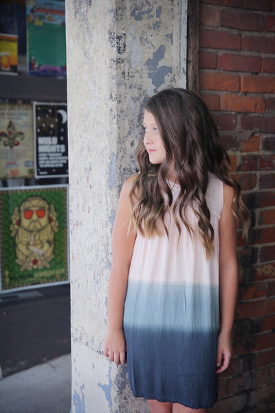 Two Toned Dip Dyed Dress