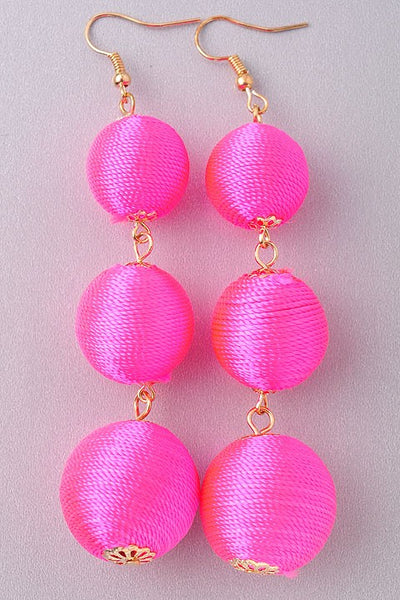 Pink Bauble Earrings