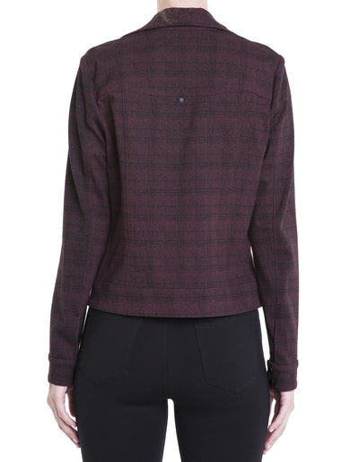 Syrah Plaid Moto Jacket
