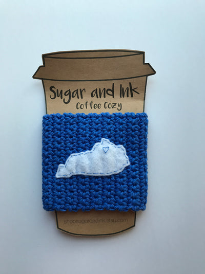 Kentucky Coffee Cozy- Blue