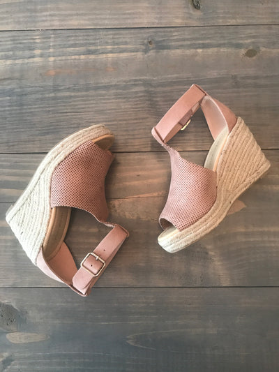 Dusty Mauve Wedges