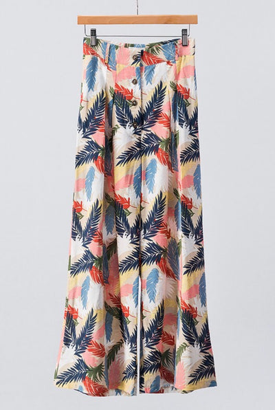 Summer Tropical High Waisted Pants