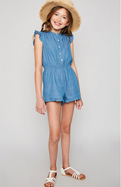 Fun in the Sun Denim Romper