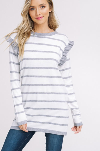 Camille Striped Sweater Dress