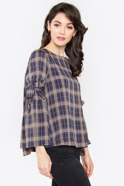 Frankie Plaid Top