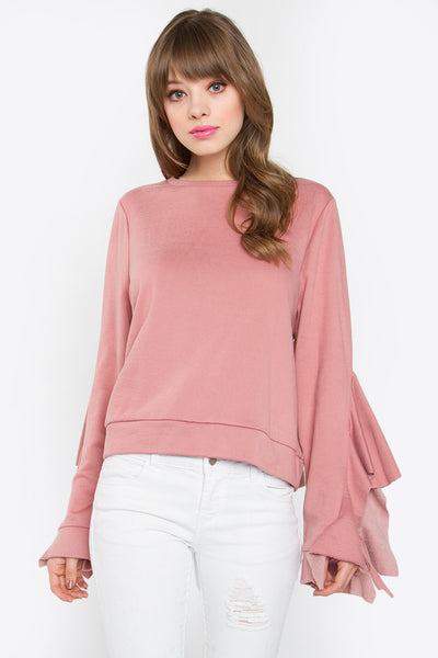 Juel Ruffle Knit Sweater