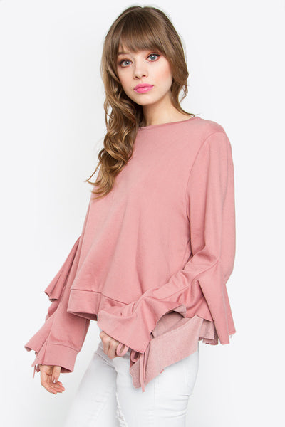 Juel Ruffle Knit Sweater